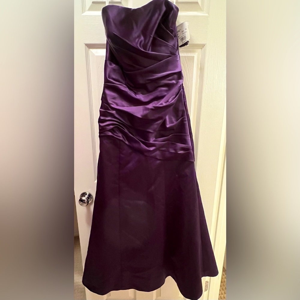 David’s Bridal Strapless Gown